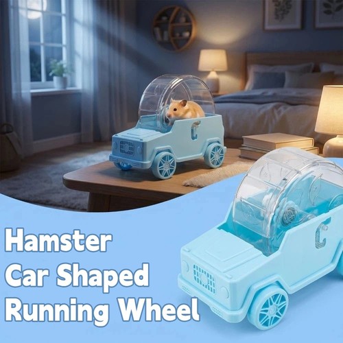Hamster running car toy - running,