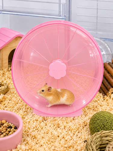 Hamster large pink wheel - large,