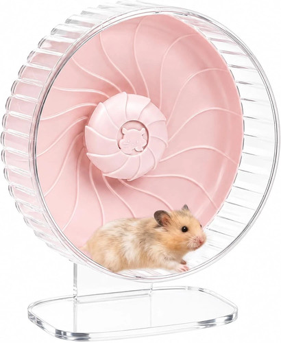 Large pink silent hamster - silent,