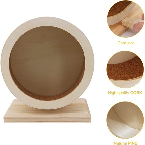 Natural wood silent hamster - natural,