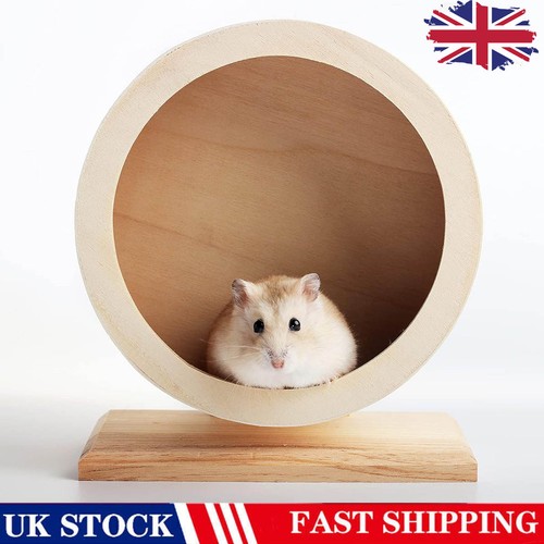 Silent wooden hamster wheel - wooden,